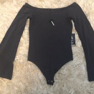 Express off the shoulder body suit